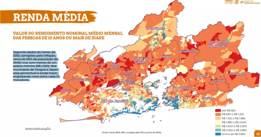 O Mapa Da Desigualdade Divulgado Pela Casa Fluminense Lan A Luz