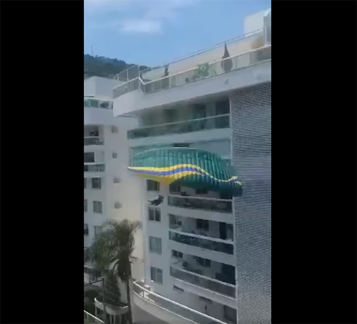 homem cai de parapente em NIterói