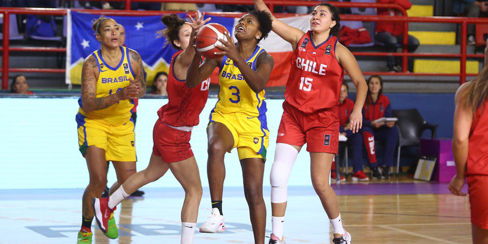 Privado: Sul-Americano de basquete: Brasil derrota Chile por 100 a 37