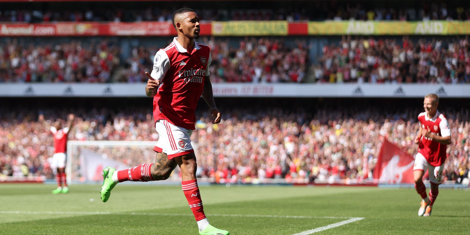 Privado: Gabriel Jesus estreia no Arsenal com 2 dois gols e uma assistência