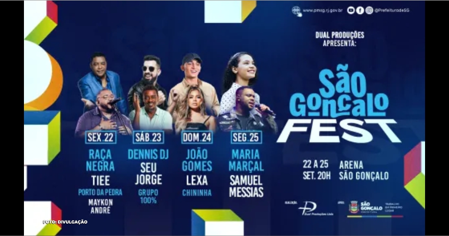 Veja as atrações do São Gonçalo Fest