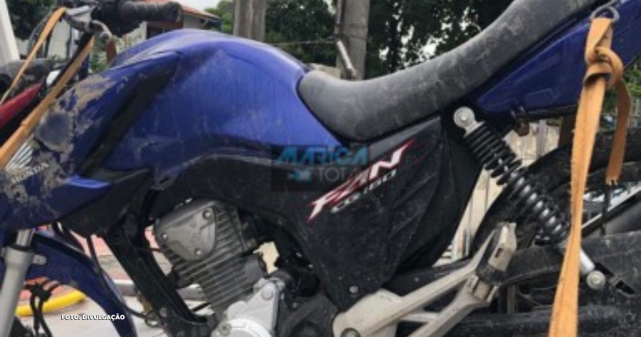 Motocicleta roubada em Maricá: Entregador recupera veículo
