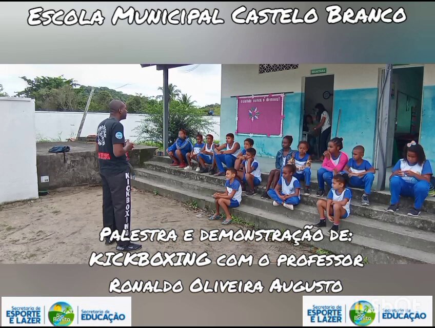 Professor Ronaldo Augusto Inspira Jovens com Palestra e Demonstração de Kickboxing em Rio Bonito