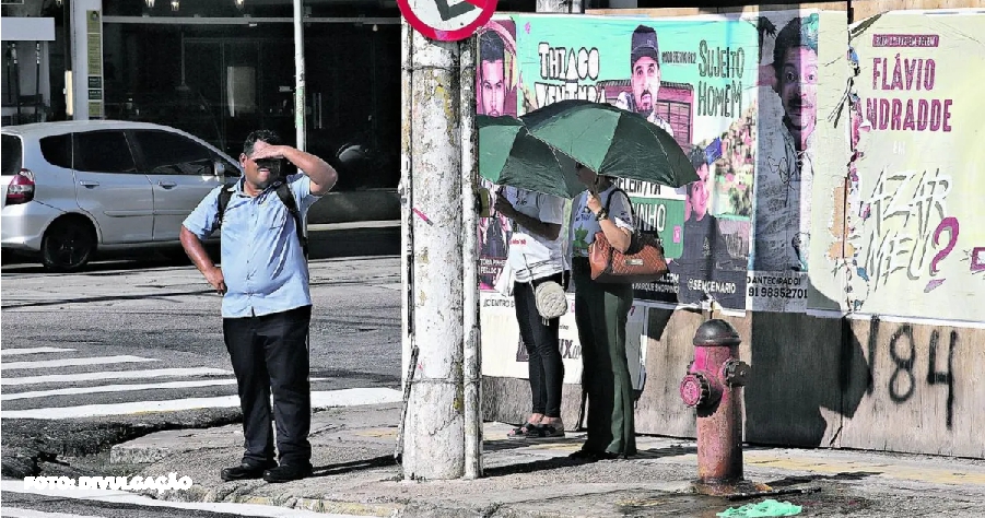 (Inmet) emitiu um alerta para tempestades em parte do país