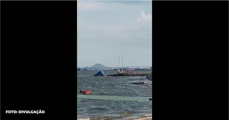 O inusitado incidente na Baía de Guanabara chamou a atenção de diversos espectadores
