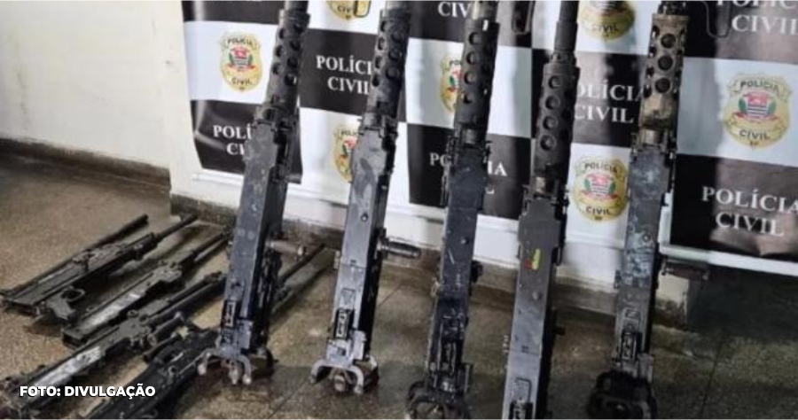 Exército e Polícia Civil do RJ recuperam mais duas metralhadoras furtadas em SP