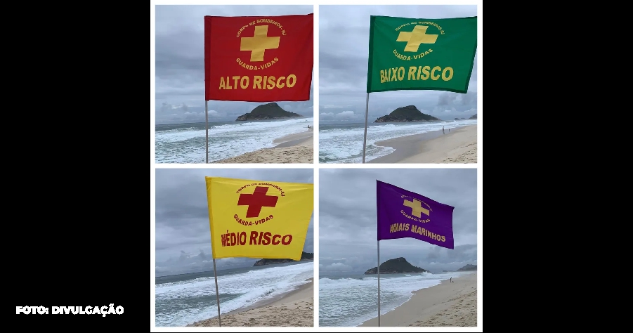 Desfrute do Verão com segurança: As cores das bandeiras nas praias do Rio