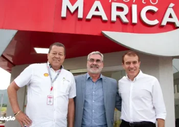 inauguração do novo posto de abastecimento de aeronaves no Aeroporto de Maricá