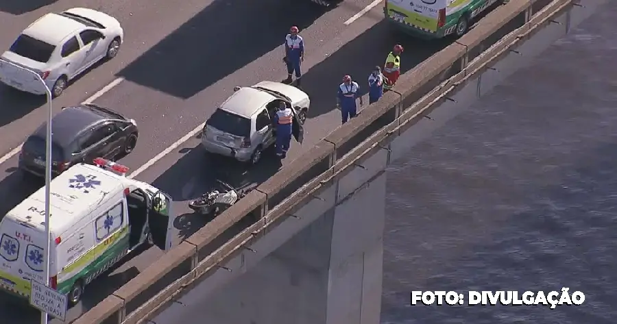 Fatalidade na ponte Rio-Niterói: Vítima de acidente é motociclista