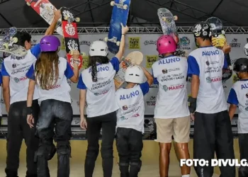 Projeto Maricá Esporte Presente: Alunos testam arena do Maricá Skate Fest