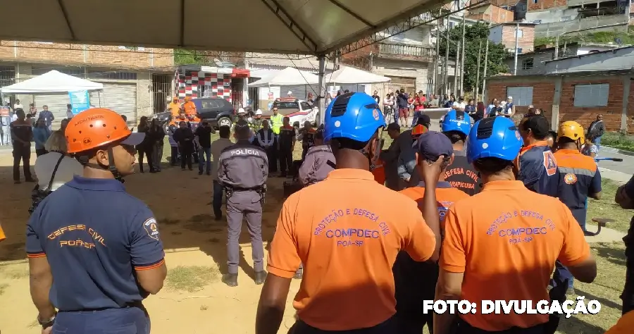 Defesa Civil de São Gonçalo realiza exercício em Tenente Jardim