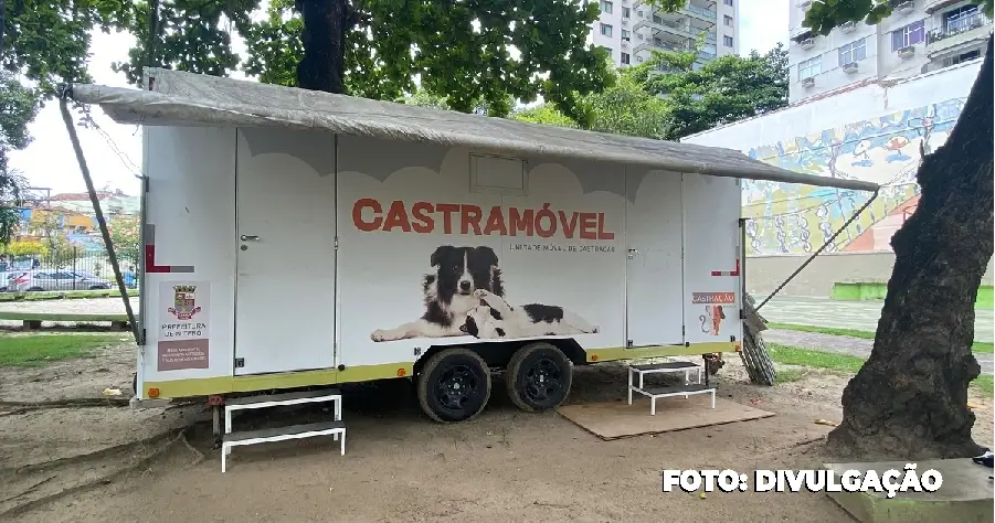 Castramóvel da Prefeitura de Niterói oferece castração gratuita para Cães e Gatos do Cantagalo