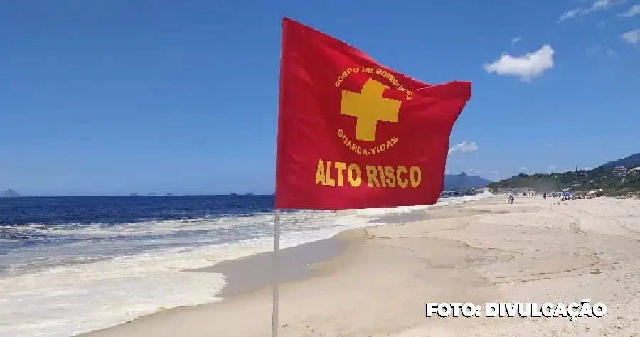 Aviso de ressaca em Niterói: Ondas de até 3 metros