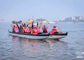 Evento de conscientização do câncer de mama e próstata em Charitas organiza remadas Rosa e Azul
