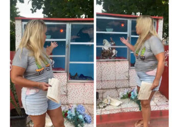 Intolerância religiosa: mulher quebra tudo em capela na Baixada Fluminense