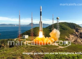 base lancamento ilhas maricas gerada por IA