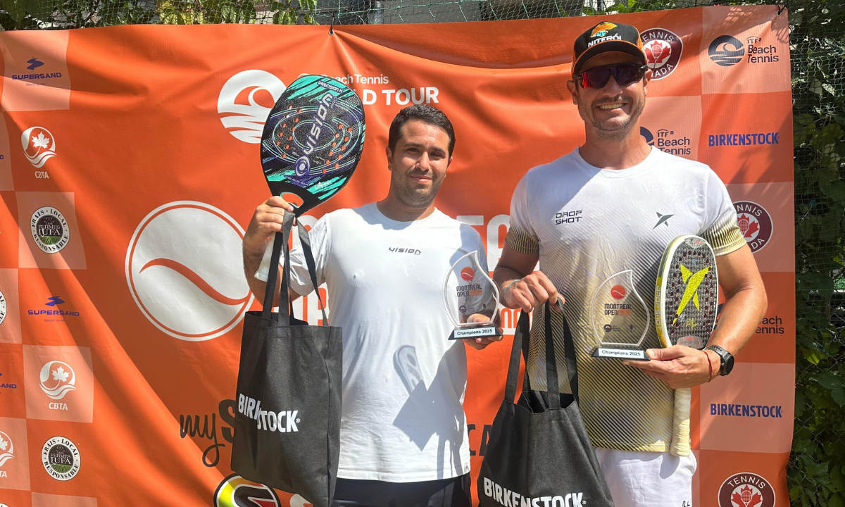Niteroiense vence torneio de beach tennis em Montreal | Enfoco