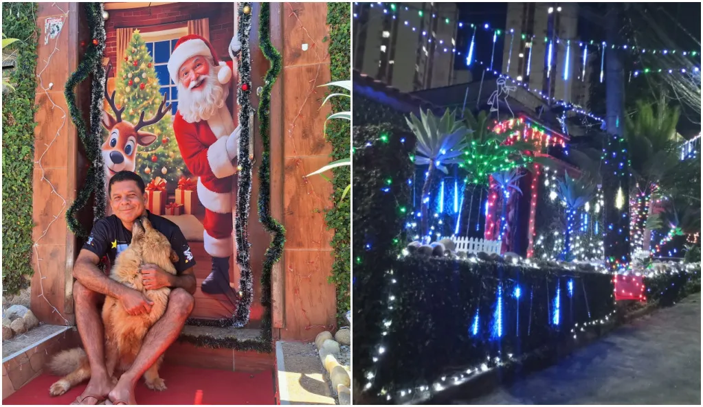 Decoração natalina em residência de Alcântara mantém tradição