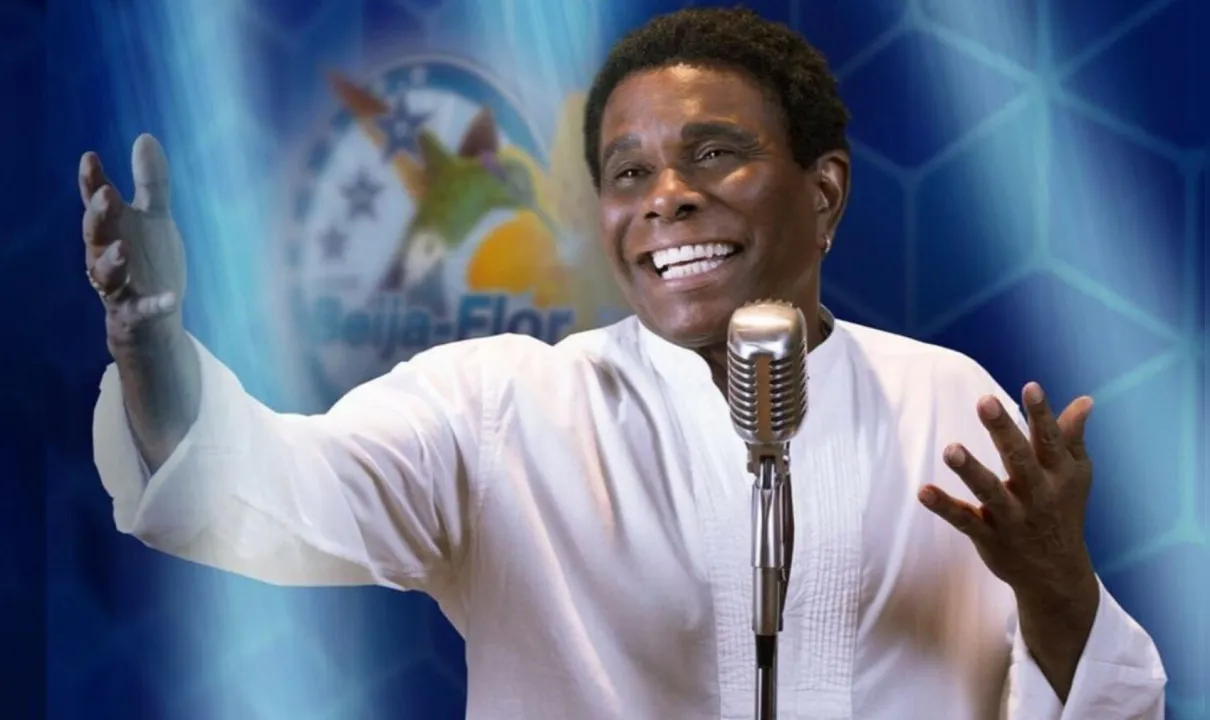 Neguinho da Beija-Flor comandou o samba e animou o público na virada do ano em Maricá durante a festa de Ano-Novo.