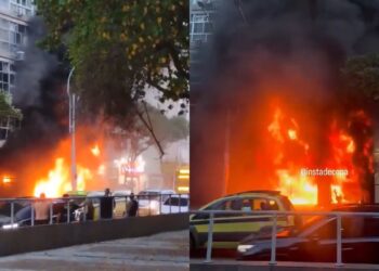 Incêndio em imóvel de Copacabana deixa três feridos e mobiliza equipes de emergência na Zona Sul do Rio
