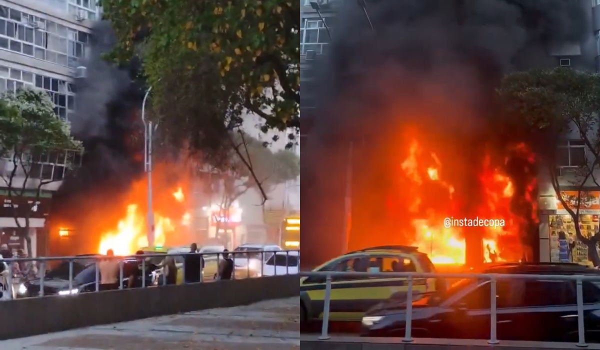 Incêndio em imóvel de Copacabana deixa três feridos e mobiliza equipes de emergência na Zona Sul do Rio