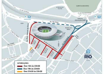 CET-Rio: interdições de trânsito no entorno do Maracanã para jogo Flamengo x Remo