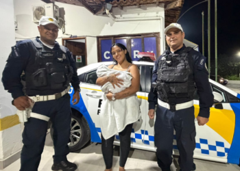 PM salva bebê de 2 meses engasgada com leite em Piraí, Rio de Janeiro