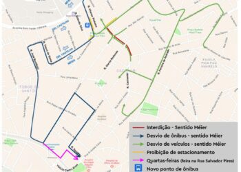 CET-Rio anuncia esquema de trânsito para obras na Rua Cachambi, Zona Norte do Rio
