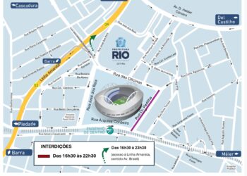 Operação de Trânsito da CET-Rio Interdita Ruas para Jogo do Botafogo no Engenhão