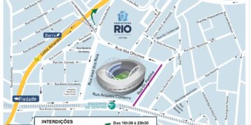 Operação de Trânsito da CET-Rio Interdita Ruas para Jogo do Botafogo no Engenhão