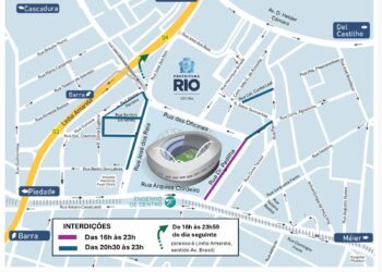 CET-Rio realiza operação de trânsito para jogo Botafogo x Caracas nesta quinta-feira