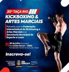 São Gonçalo sedia 20ª Taça Rio de Kickboxing com inscrições limitadas