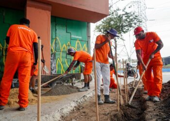 Obras na entrada do Jardim Catarina entram na reta final